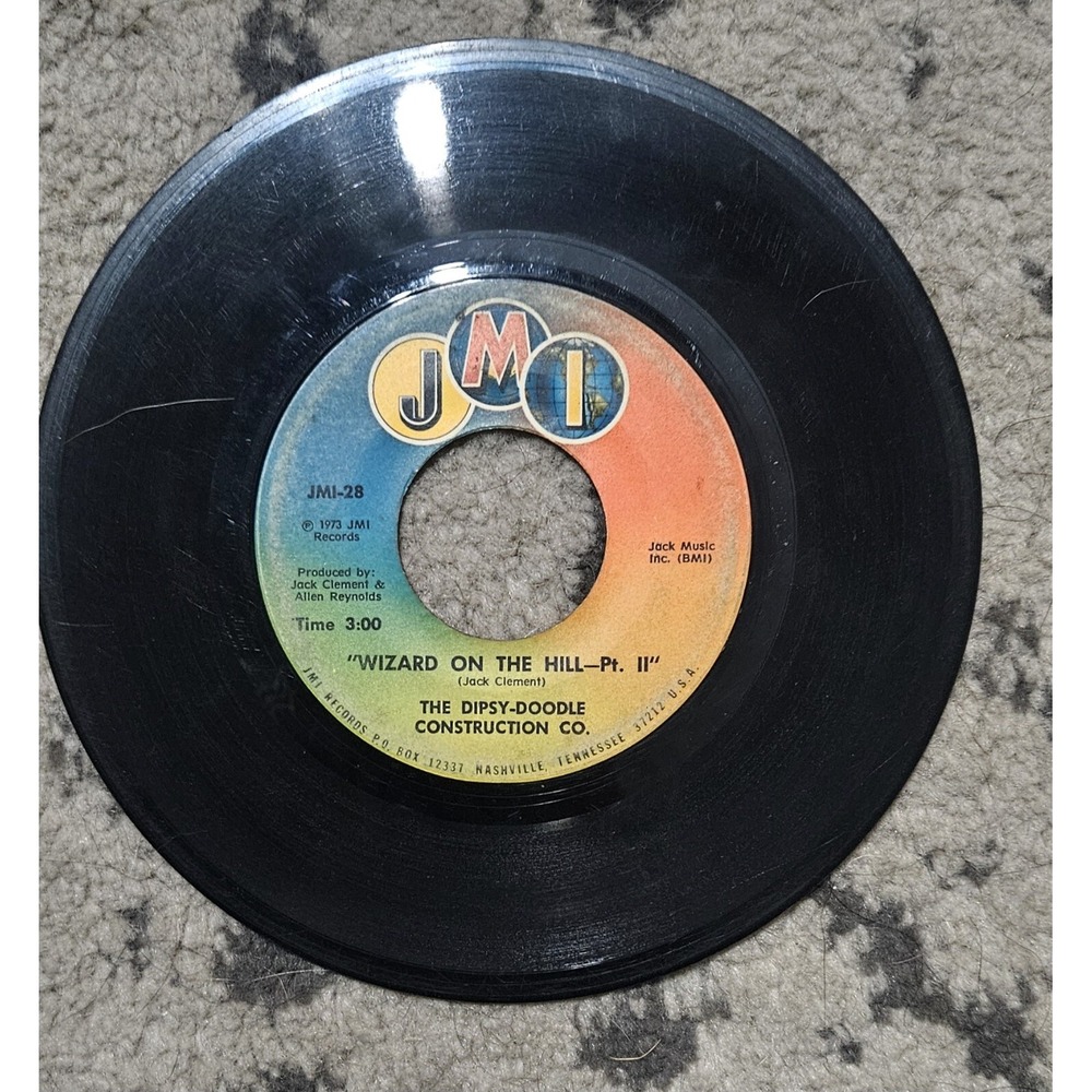 The Dipsy Doodle Construction Company 45 RPM Vinyl Record JMT Records Untested